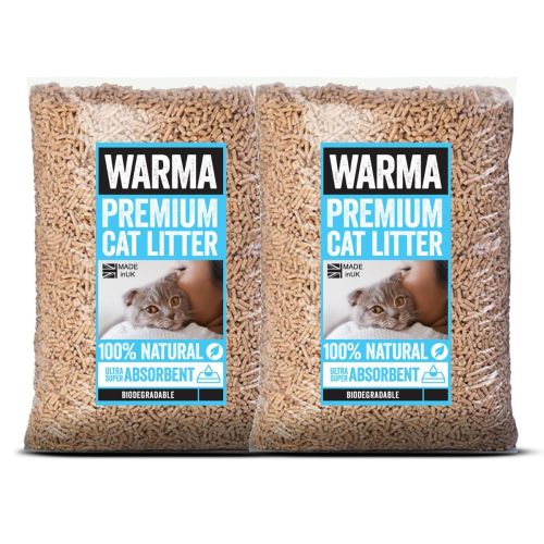 Wood pellet cat litter