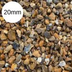 Golden gravel for driveways